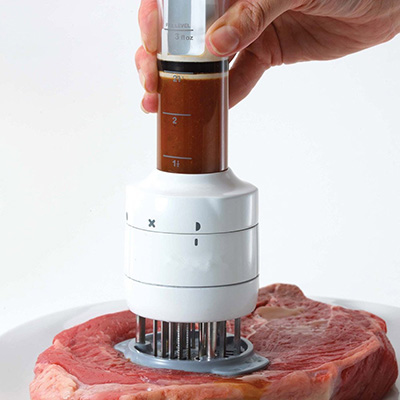 Marinade Injector with 30 Blades Meat Tenderizer